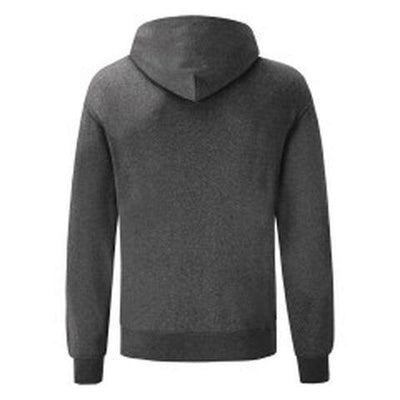 Fruit Of The Loom 62208 FOTL Mens Classic Hooded Sweat - Dark Heather
