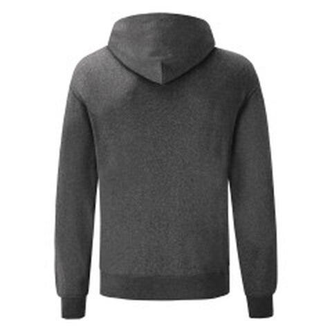 Fruit Of The Loom 62208 FOTL Mens Classic Hooded Sweat - Dark Heather