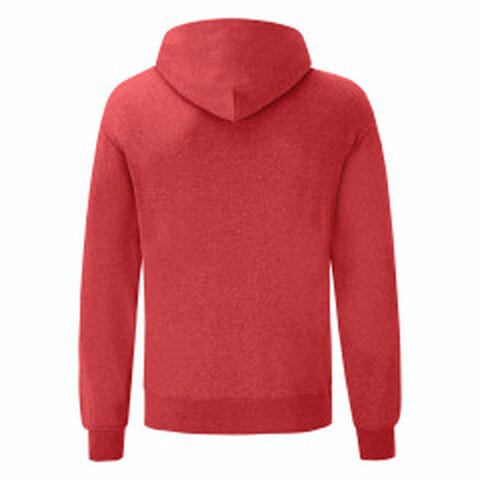 Fruit Of The Loom 62208 FOTL Mens Classic Hooded Sweat - Vintage Heather Red