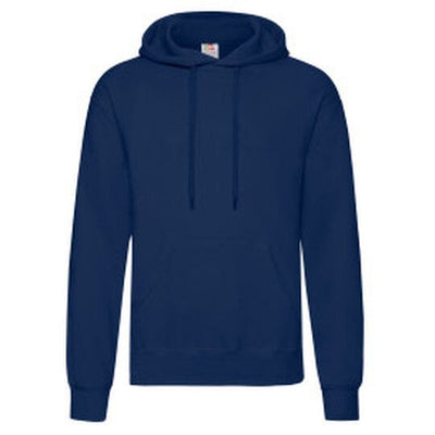 Fruit Of The Loom 62208 FOTL Mens Classic Hooded Sweat - Navy Blue