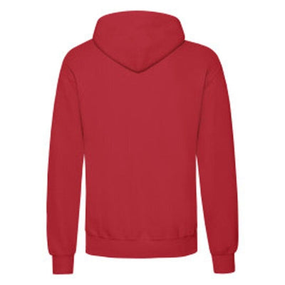 Fruit Of The Loom 62208 FOTL Mens Classic Hooded Sweat - Red