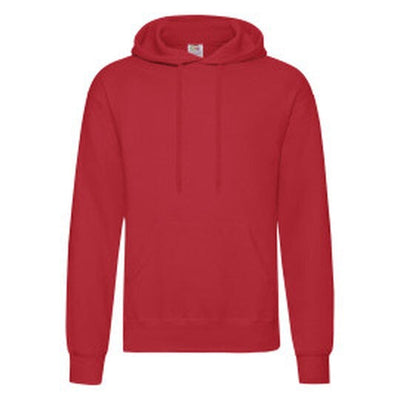 Fruit Of The Loom 62208 FOTL Mens Classic Hooded Sweat - Red