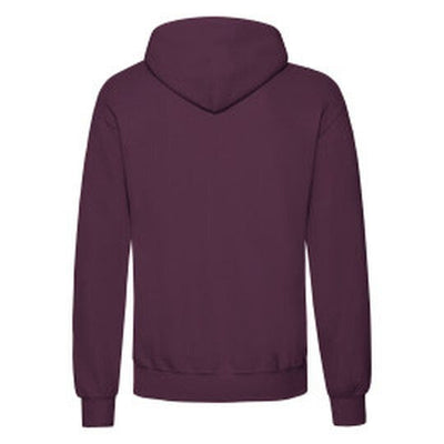 Fruit Of The Loom 62208 FOTL Mens Classic Hooded Sweat - Burgundy