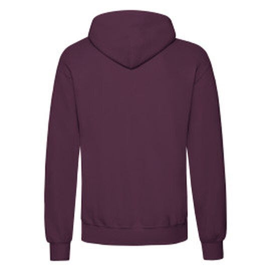 Fruit Of The Loom 62208 FOTL Mens Classic Hooded Sweat - Burgundy