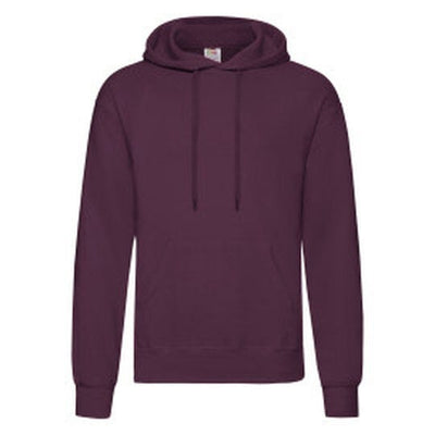 Fruit Of The Loom 62208 FOTL Mens Classic Hooded Sweat - Burgundy