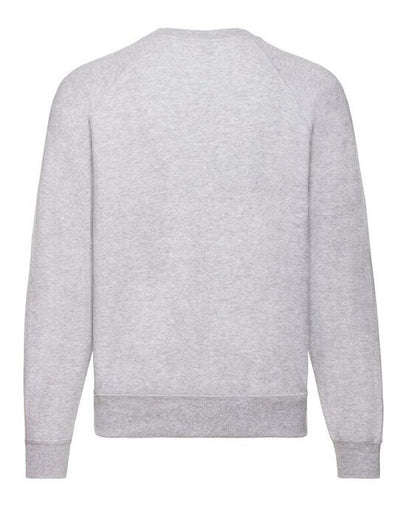 Fruit Of The Loom 62216 FOTL Mens Classic Raglan Sweat - Heather Grey