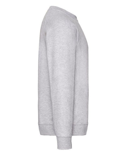 Fruit Of The Loom 62216 FOTL Mens Classic Raglan Sweat - Heather Grey