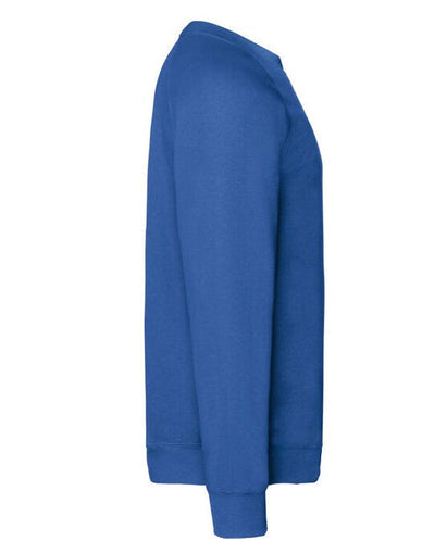 Fruit Of The Loom 62216 FOTL Mens Classic Raglan Sweat - Royal