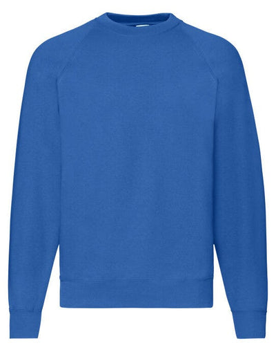 Fruit Of The Loom 62216 FOTL Mens Classic Raglan Sweat - Royal
