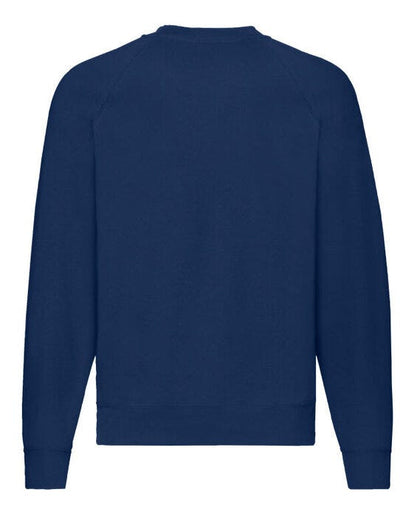 Fruit Of The Loom 62216 FOTL Mens Classic Raglan Sweat - Navy Blue
