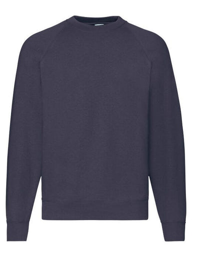Fruit Of The Loom 62216 FOTL Mens Classic Raglan Sweat - Deep Navy