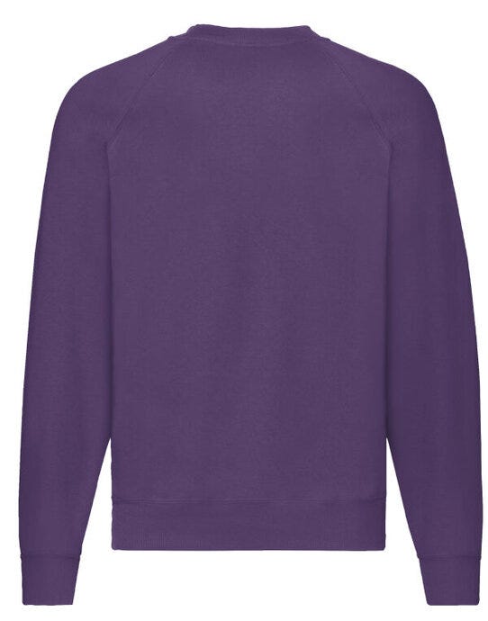 Fruit Of The Loom 62216 FOTL Mens Classic Raglan Sweat - Purple