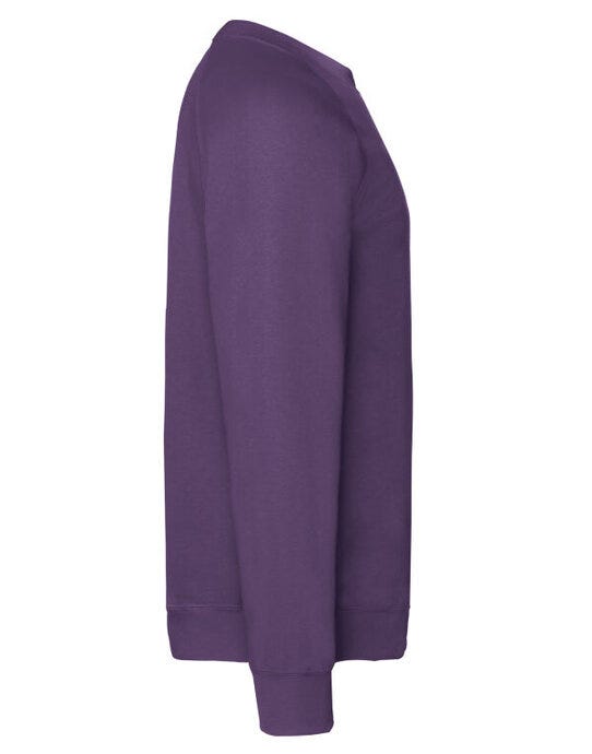 Fruit Of The Loom 62216 FOTL Mens Classic Raglan Sweat - Purple