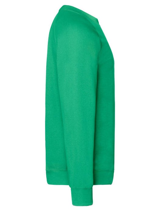 Fruit Of The Loom 62216 FOTL Mens Classic Raglan Sweat - Kelly Green