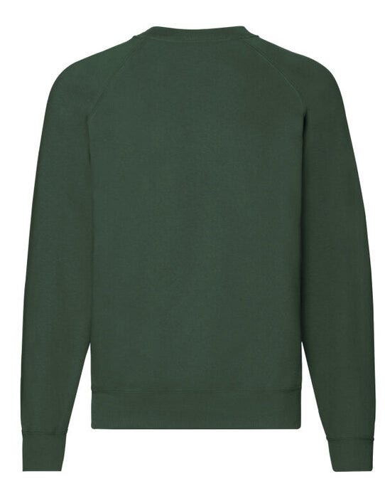 Fruit Of The Loom 62216 FOTL Mens Classic Raglan Sweat - Bottle Green