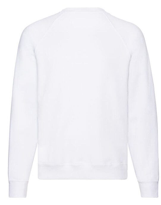 Fruit Of The Loom 62216 FOTL Mens Classic Raglan Sweat - White