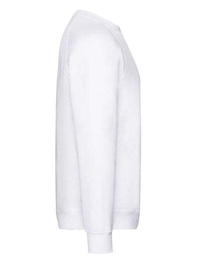 Fruit Of The Loom 62216 FOTL Mens Classic Raglan Sweat - White