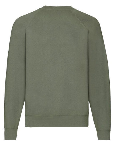 Fruit Of The Loom 62216 FOTL Mens Classic Raglan Sweat - Classic Olive