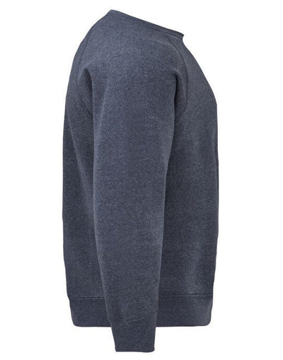 Fruit Of The Loom 62216 FOTL Mens Classic Raglan Sweat - Vintage Heather Navy