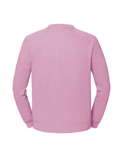 Fruit Of The Loom 62216 FOTL Mens Classic Raglan Sweat - Light Pink
