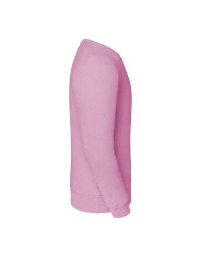 Fruit Of The Loom 62216 FOTL Mens Classic Raglan Sweat - Light Pink