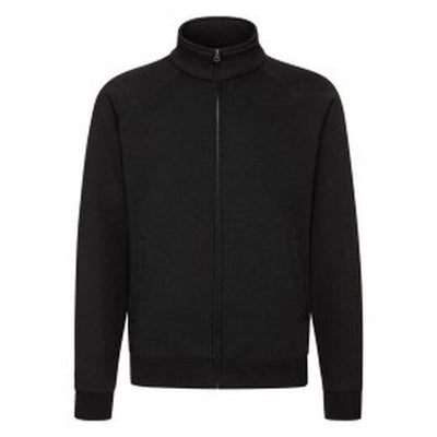 Fruit Of The Loom 62228 FOTL Mens Premium Sweat Jacket - Black
