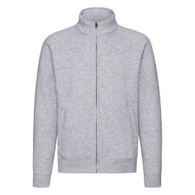 Fruit Of The Loom 62228 FOTL Mens Premium Sweat Jacket - Heather Grey