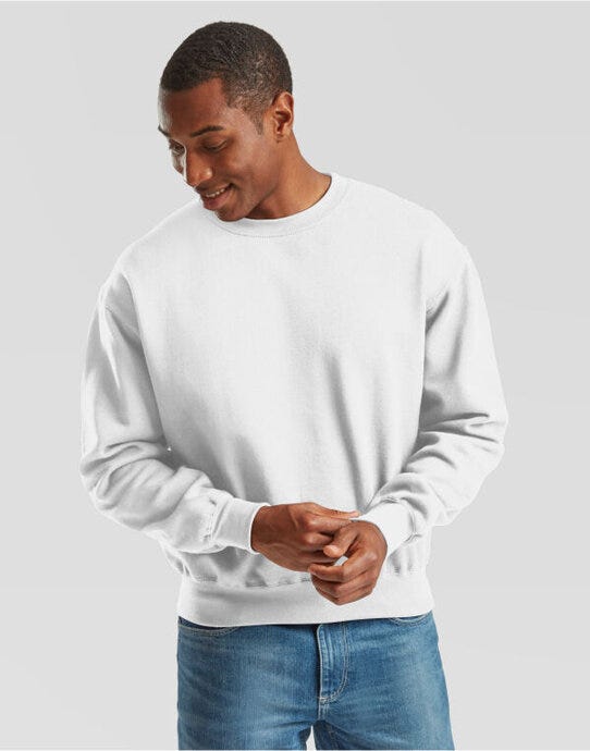 Fruit Of The Loom 62276 FOTL Supercotton Sweat - White