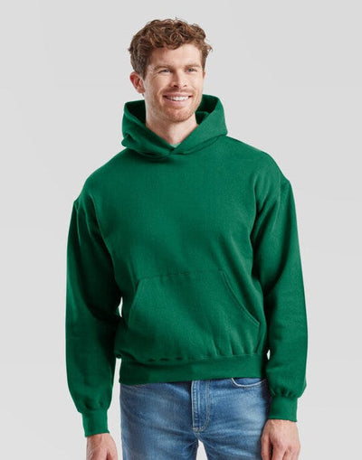 Fruit Of The Loom 62278 FOTL Supercotton Hooded Sweat - College Green