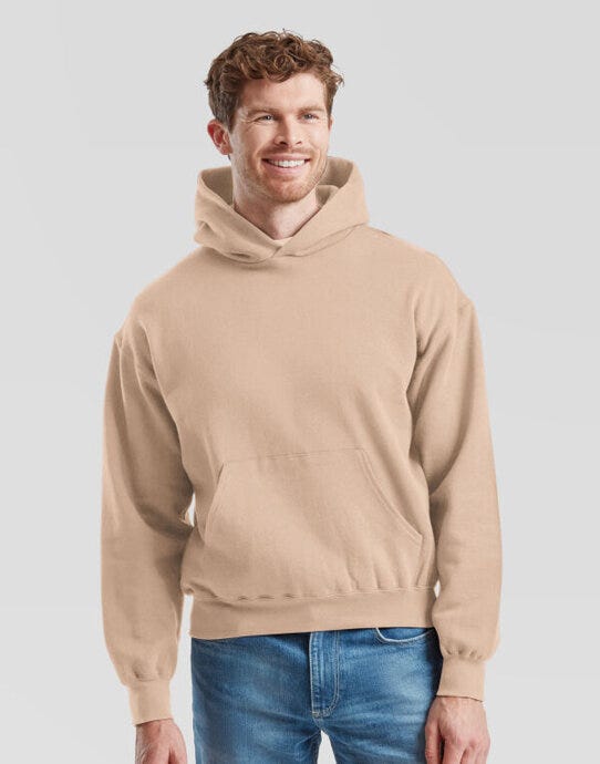 Fruit Of The Loom 62278 FOTL Supercotton Hooded Sweat - Desert Sand