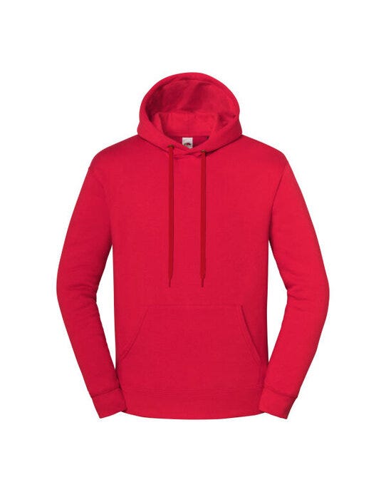 Fruit Of The Loom 62284 FOTL Iconic Premium Hooded Sweat - Red