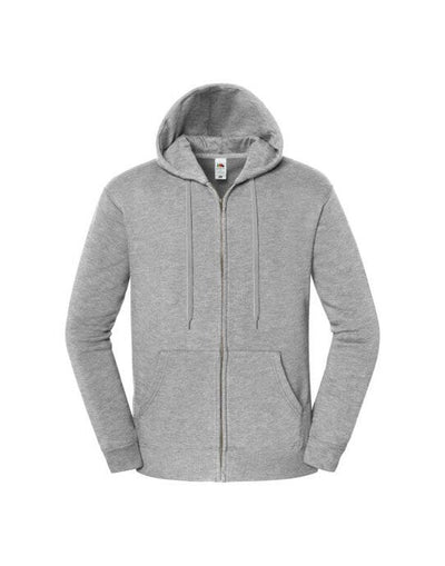 Fruit Of The Loom 62286 FOTL Iconic Premium Hooded Sweat Jacket - Athletic Heather