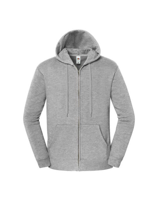 Fruit Of The Loom 62286 FOTL Iconic Premium Hooded Sweat Jacket - Athletic Heather