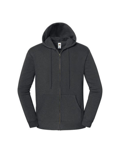 Fruit Of The Loom 62286 FOTL Iconic Premium Hooded Sweat Jacket - Light Graphite
