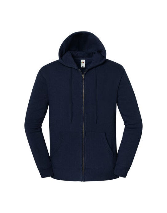 Fruit Of The Loom 62286 FOTL Iconic Premium Hooded Sweat Jacket - Deep Navy