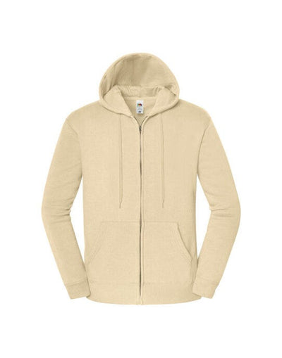 Fruit Of The Loom 62286 FOTL Iconic Premium Hooded Sweat Jacket - Desert Sand