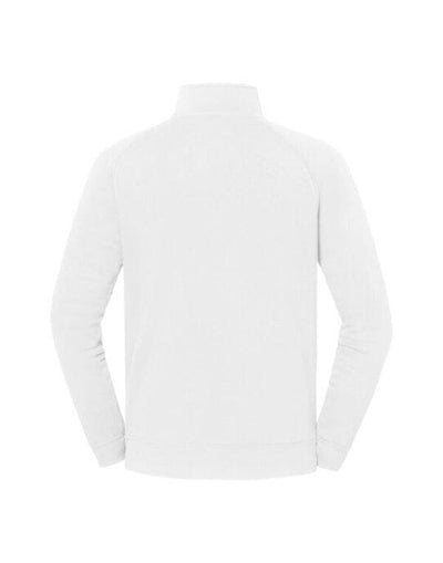 Fruit Of The Loom 62288 FOTL Iconic Premium Zip Neck Sweat - White
