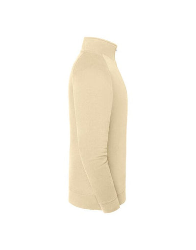Fruit Of The Loom 62288 FOTL Iconic Premium Zip Neck Sweat - Desert Sand