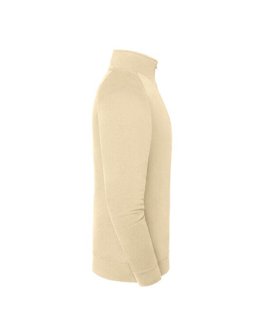 Fruit Of The Loom 62288 FOTL Iconic Premium Zip Neck Sweat - Desert Sand