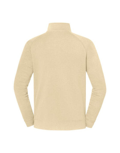 Fruit Of The Loom 62288 FOTL Iconic Premium Zip Neck Sweat - Desert Sand
