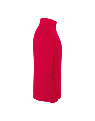 Fruit Of The Loom 62288 FOTL Iconic Premium Zip Neck Sweat - Red