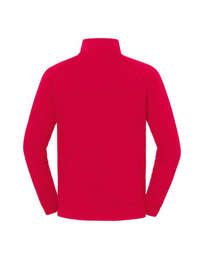 Fruit Of The Loom 62288 FOTL Iconic Premium Zip Neck Sweat - Red