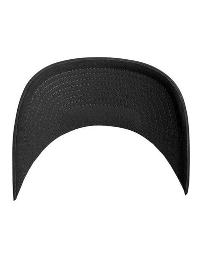Flexfit 6277 Wooly Combed Cap - Black/Black