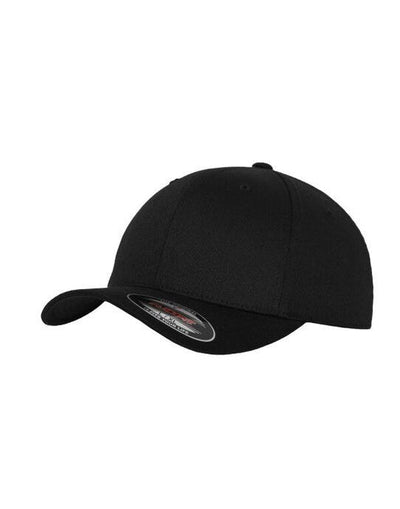 Flexfit 6277 Wooly Combed Cap - Black/Black