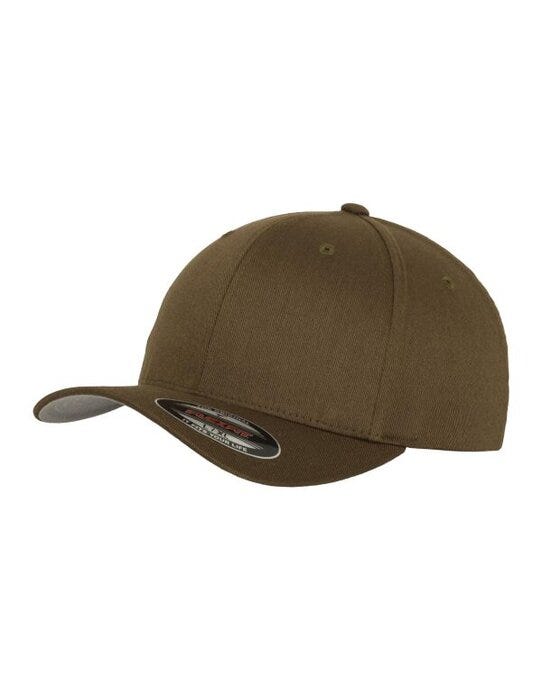 Flexfit 6277 Wooly Combed Cap - Olive