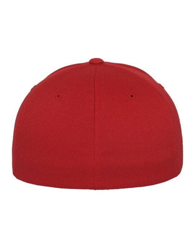 Flexfit 6277 Wooly Combed Cap - Red