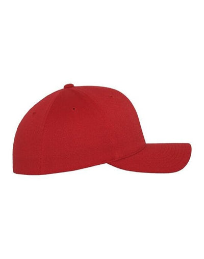 Flexfit 6277 Wooly Combed Cap - Red