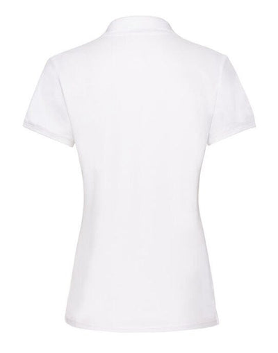 Fruit Of The Loom 63030 FOTL Ladies Premium Polo - White
