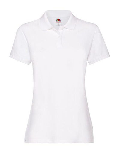 Fruit Of The Loom 63030 FOTL Ladies Premium Polo - White