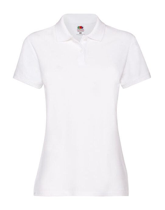 Fruit Of The Loom 63030 FOTL Ladies Premium Polo - White